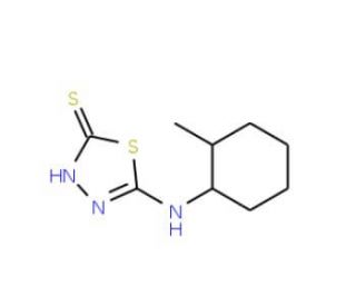 5-(2-Methyl-cyclohexylamino)-[1,3,4]thiadiazole-2-thiol - chemical structure image