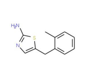 5-(2-methylbenzyl)-1,3-thiazol-2-amine - chemical structure image