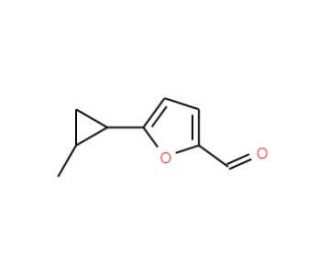 5-(2-methylcyclopropyl)-2-furaldehyde - chemical structure image