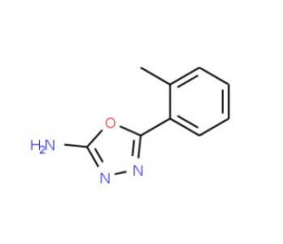 5-(2-methylphenyl)-1,3,4-oxadiazol-2-amine (CAS 1750-78-3) - chemical structure image