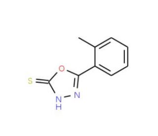 5-(2-methylphenyl)-1,3,4-oxadiazole-2-thiol (CAS 2503-66-4) - chemical structure image