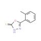 5-(2-methylphenyl)-1,3,4-oxadiazole-2-thiol (CAS 2503-66-4) - chemical structure image