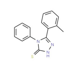 5-(2-Methylphenyl)-4-phenyl-4H-1,2,4-triazole-3-thiol - chemical structure image