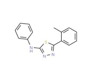5-(2-Methylphenyl)-N-phenyl-1,3,4-thiadiazol-2-amine - chemical structure image