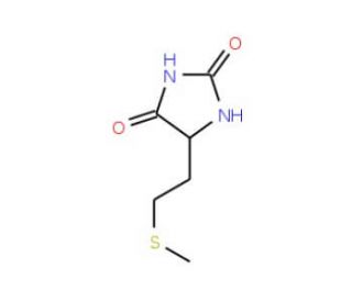 5-(2-Methylsulfanyl-ethyl)-imidazolidine-2,4-dione (CAS 13253-44-6) - chemical structure image