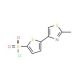 5-(2-Methylthiazol-4-yl)thiophene-2-sulphonyl chloride (CAS 215434-25-6) - chemical structure image