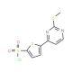 5-[2-(Methylthio)pyrimidin-4-yl]thiophene-2-sulphonyl chloride (CAS 175202-76-3) - chemical structure image