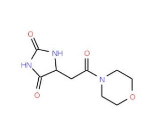 5-(2-morpholin-4-yl-2-oxoethyl)imidazolidine-2,4-dione - chemical structure image