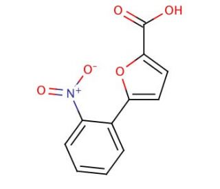 5-(2-Nitrophenyl)-2-furoic acid (CAS 29048-34-8) - chemical structure image
