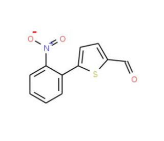5-(2-nitrophenyl)thiophene-2-carbaldehyde (CAS 42545-34-6) - chemical structure image