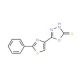 5-(2-Phenyl-1,3-thiazol-4-yl)-1,3,4-oxadiazol-2-ylhydrosulfide - chemical structure image