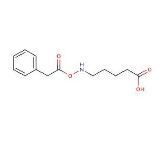 5-(2-phenylacetoxyamino)pentanoic acid - chemical structure image