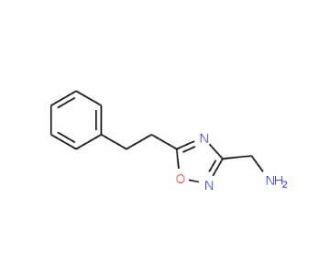 [5-(2-Phenylethyl)-1,2,4-oxadiazol-3-yl]-methylamine - chemical structure image