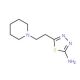 5-(2-Piperidin-1-yl-ethyl)-[1,3,4]thiadiazol-2-yl-amine - chemical structure image