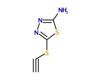 5-(2-Propynylsulfanyl)-1,3,4-thiadiazol-2-ylamine (CAS 53918-05-1) - chemical structure image