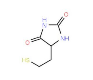 5-(2-sulfanylethyl)imidazolidine-2,4-dione - chemical structure image