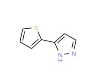 5-(2-Thienyl)-1H-pyrazole (CAS 19933-24-5) - chemical structure image