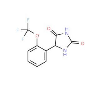 5-[2-(trifluoromethoxy)phenyl]imidazolidine-2,4-dione - chemical structure image