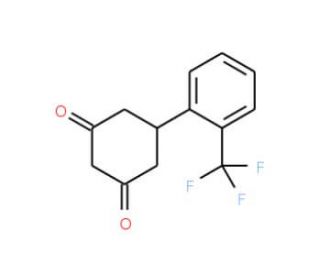 5-[2-(Trifluoromethyl)phenyl]cyclohexane-1,3-dione (CAS 55579-73-2) - chemical structure image