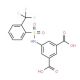 5-({[2-(trifluoromethyl)phenyl]sulfonyl}amino)isophthalic acid - chemical structure image