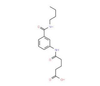 5-{3-[(Butylamino)carbonyl]anilino}-5-oxopentanoic acid - chemical structure image