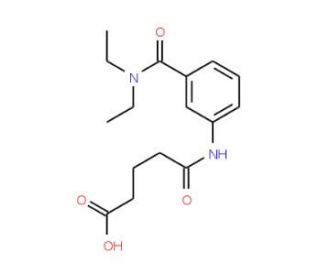5-{3-[(Diethylamino)carbonyl]anilino}-5-oxopentanoic acid - chemical structure image