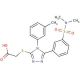 {[5-{3-[(dimethylamino)sulfonyl]phenyl}-4-(3-methylphenyl)-4H-1,2,4-triazol-3-yl]thio}acetic acid - chemical structure image