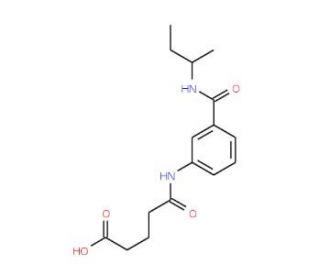 5-{3-[(sec-Butylamino)carbonyl]anilino}-5-oxopentanoic acid - chemical structure image