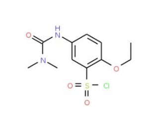 5-(3,3-Dimethyl ureido)-2-ethoxy benzenesulfonyl chloride (CAS 680618-14-8) - chemical structure image