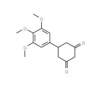 5-(3,4,5-Trimethoxyphenyl)cyclohexane-1,3-dione - chemical structure image