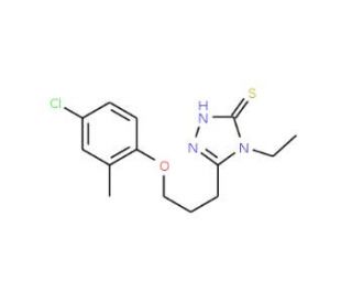5-[3-(4-Chloro-2-methylphenoxy)propyl]-4-ethyl-4H-1,2,4-triazole-3-thiol - chemical structure image