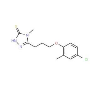 5-[3-(4-Chloro-2-methylphenoxy)propyl]-4-methyl-4H-1,2,4-triazole-3-thiol - chemical structure image