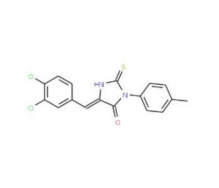5-(3,4-Dichloro-benzylidene)-2-thioxo-3-p-tolyl-imidazolidin-4-one - chemical structure image