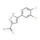5-(3,4-Dichloro-phenyl)-1H-pyrazole-3-carboxylic acid (CAS 276684-04-9) - chemical structure image