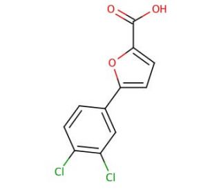5-(3,4-Dichlorophenyl)-2-furoic acid (CAS 54023-01-7) - chemical structure image