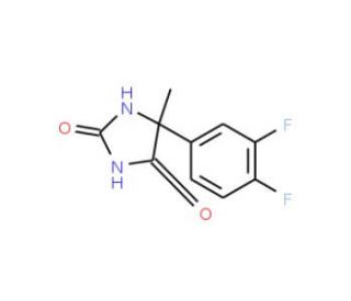 5-(3,4-difluorophenyl)-5-methylimidazolidine-2,4-dione - chemical structure image