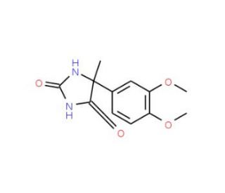 5-(3,4-Dimethoxy-phenyl)-5-methyl-imidazolidine-2,4-dione - chemical structure image