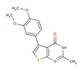 5-(3,4-dimethoxyphenyl)-2-methylthieno[2,3-d]pyrimidin-4(3H)-one - chemical structure image