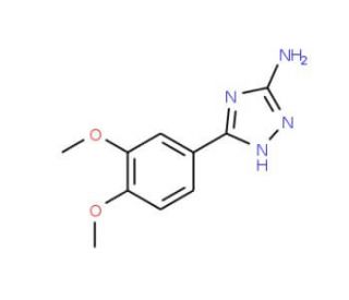 5-(3,4-dimethoxyphenyl)-4H-1,2,4-triazol-3-amine - chemical structure image
