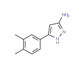 5-(3,4-Dimethyl-phenyl)-2H-pyrazol-3-ylamine - chemical structure image
