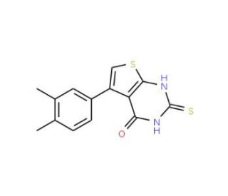 5-(3,4-dimethylphenyl)-2-mercaptothieno[2,3-d]pyrimidin-4(3H)-one - chemical structure image