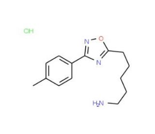 5-[3-(4-methylphenyl)-1,2,4-oxadiazol-5-yl]pentan-1-amine hydrochloride - chemical structure image