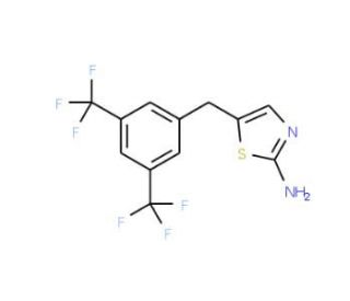 5-[3,5-bis(trifluoromethyl)benzyl]-1,3-thiazol-2-amine - chemical structure image