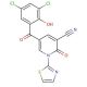 5-(3,5-Dichloro-2-hydroxy-benzoyl)-2-oxo-1-thiazol-2-yl-1,2-dihydro-pyridine-3-carbonitrile - chemical structure image