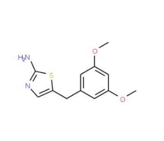 5-(3,5-dimethoxybenzyl)-1,3-thiazol-2-amine - chemical structure image