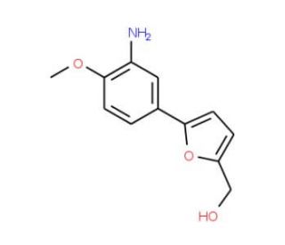 [5-(3-Amino-4-methoxy-phenyl)-furan-2-yl]-methanol - chemical structure image