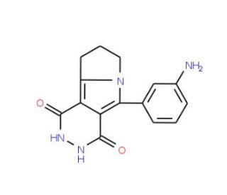 5-(3-aminophenyl)-8,9-dihydro-2H-pyridazino[4,5-a]pyrrolizine-1,4(3H,7H)-dione - chemical structure image