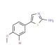 5-(3-Bromo-4-methoxyphenyl)thiazol-2-ylamine - chemical structure image