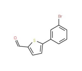 5-(3-Bromo-phenyl)-thiophene-2-carbaldehyde - chemical structure image