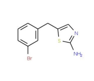 5-(3-bromobenzyl)-1,3-thiazol-2-amine - chemical structure image